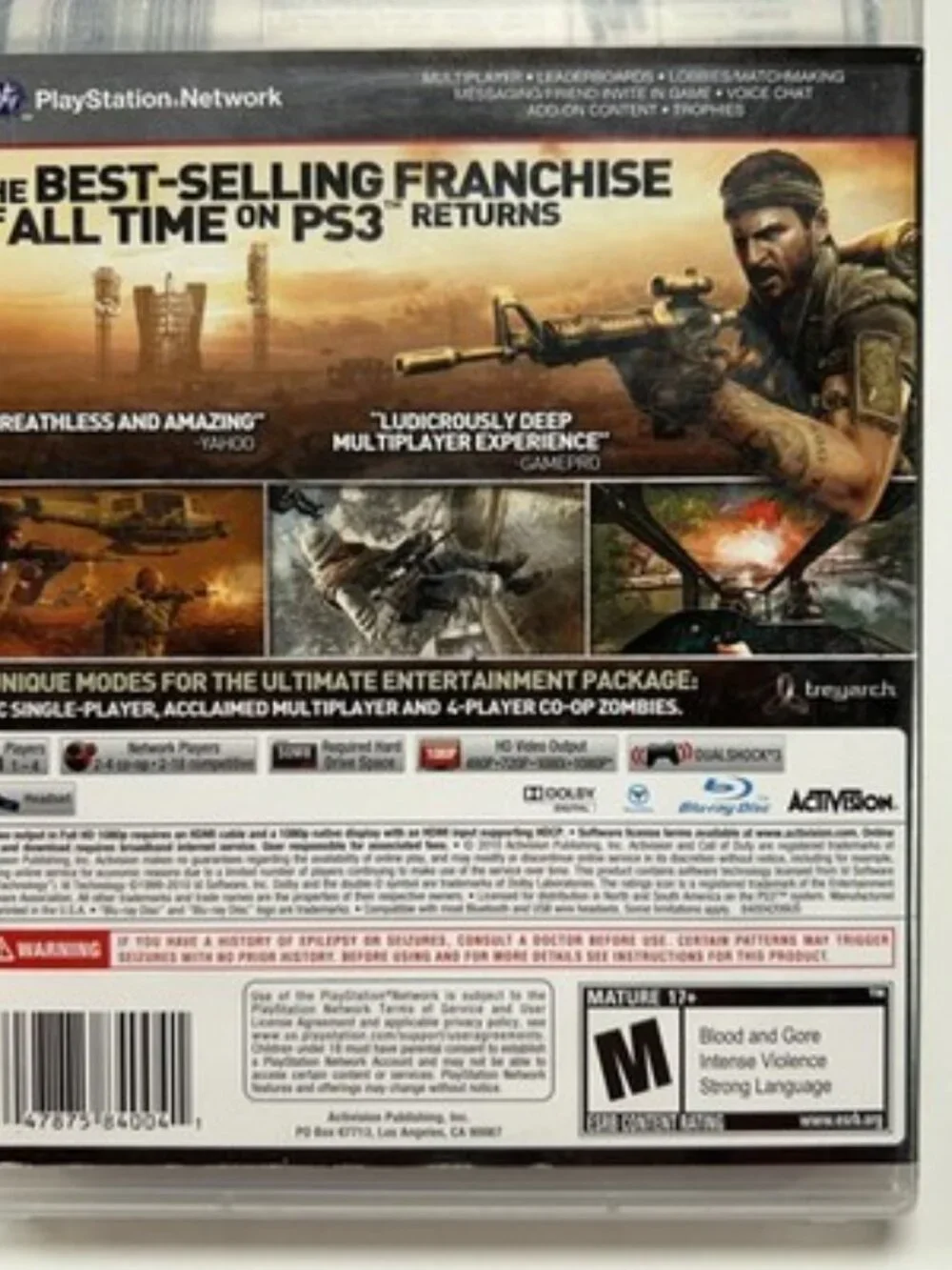 Call of Duty: Black Ops PlayStation 3 PS3 Complete in Box CIB TESTED
